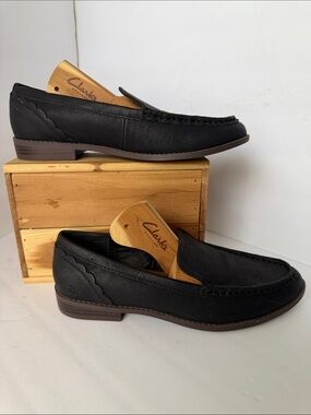 Lucky Brand Women’s Black Leather Slip-On Loafers Size 8